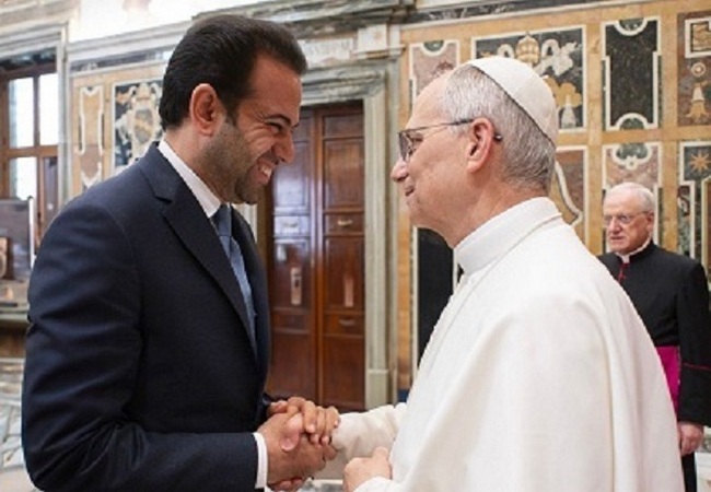 Roma Papası Müsəlman Alimlər Şurasının baş katibi ilə görüşüb